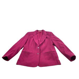 Vintage Cos Cob Women's Fuchsia Wool or Wool Blend Blazer Size 8-10 (No tag)